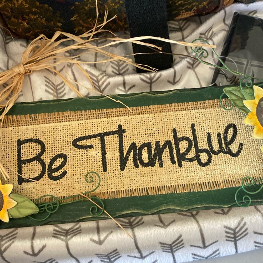 Ne Thankful Sunflower Home Decor